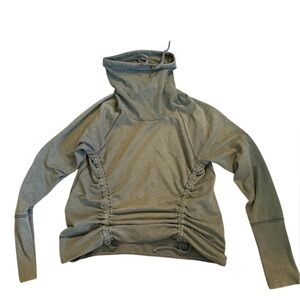 Lucy Olive Green Cowl Neck Hoodie